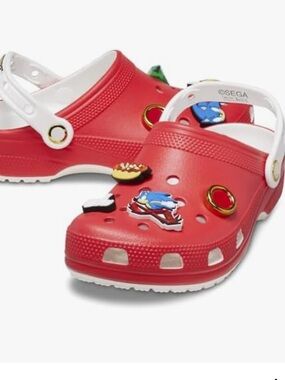 Crocs Kids Classic Sonic The Hedgehog Clogs Shoes Sandals Size C8